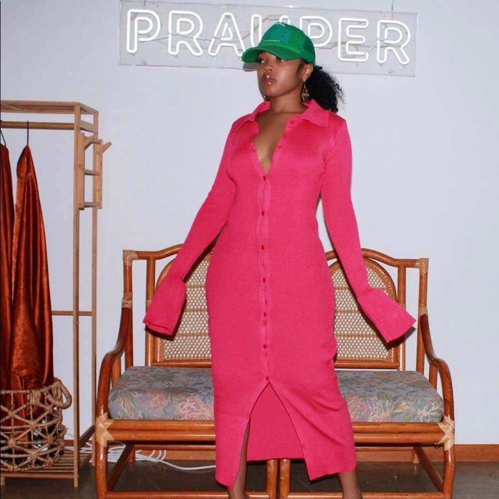 Oversized Midi Dress